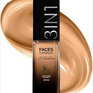 facescanada 3in1 all day hydra matte foundation 032 golden biege 30ml