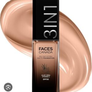 facescanada 3in1 all day hydra matte foundation 021 warm natural 30ml