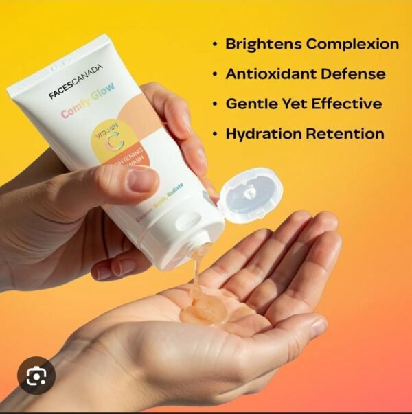 facescanada comfy glow vitamin c brightening face wash 100ml