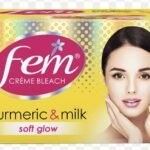 fem creme bleach turmeric& milk soft glow 24g