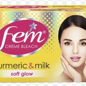 fem creme bleach turmeric& milk soft glow 24g