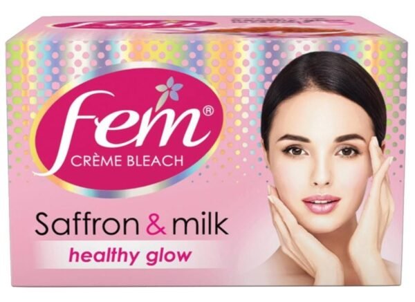 fem creme bleach saffron & milk healthy glow 24g fem creme bleach saffron & milk healthy glow 24g