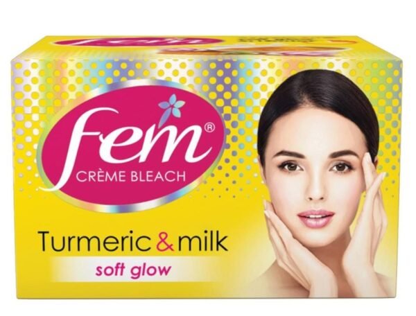 fem cream bleach turmeric & milk soft glow 8g fem cream bleach turmeric & milk soft glow 8g