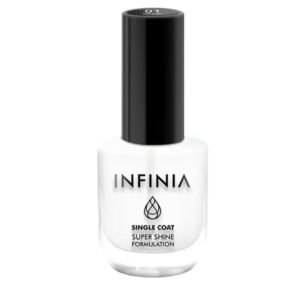 infinia single coat super shine nail color 02 marshmallow 10ml