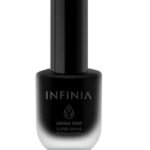 infinia single coat super shine nail color 07 dark black 10ml