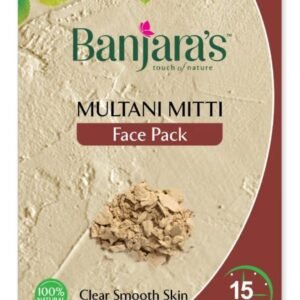 banjaras multani mitti face pack 100g