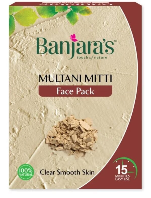 banjaras multani mitti face pack 100g banjaras multani mitti face pack 100g