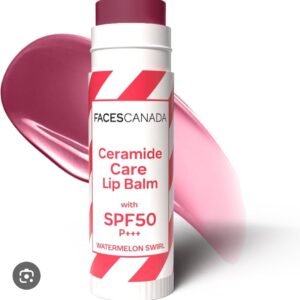 facescanada ceramide care lip balm with spf50 pa+++ water melon swirl 4g