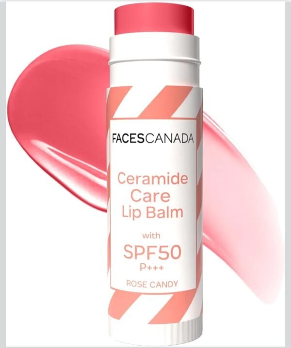 facescanada ceramide care lip balm with spf50 pa +++ rose candy 4g facescanada ceramide care lip balm with spf50 pa +++ rose candy 4g