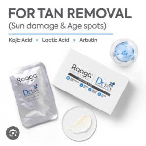raaga professional detan tan removal cream with kojic & milk 12g sachet