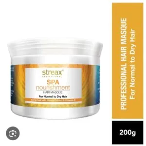 streax spa nourishment hair masque for normal to dry hair 200ml