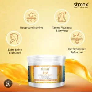 streax spa nourishment hair masque for normal to dry hair 500g
