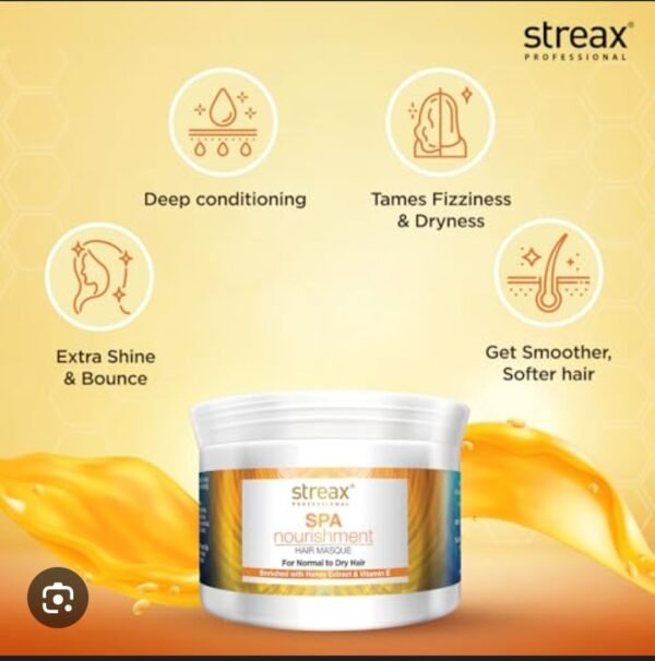 streax spa nourishment hair masque for normal to dry hair 200ml