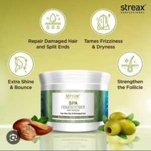 streax spa nourishment hair masque for very dry & damaged hair 500g