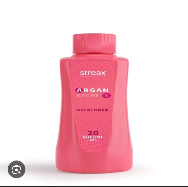 streax professional argan secrets developer 20volume 6% 250ml