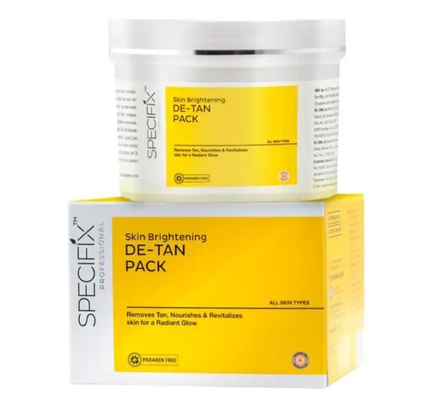 specifix professional skin brightening de tan pack all skin type 400g