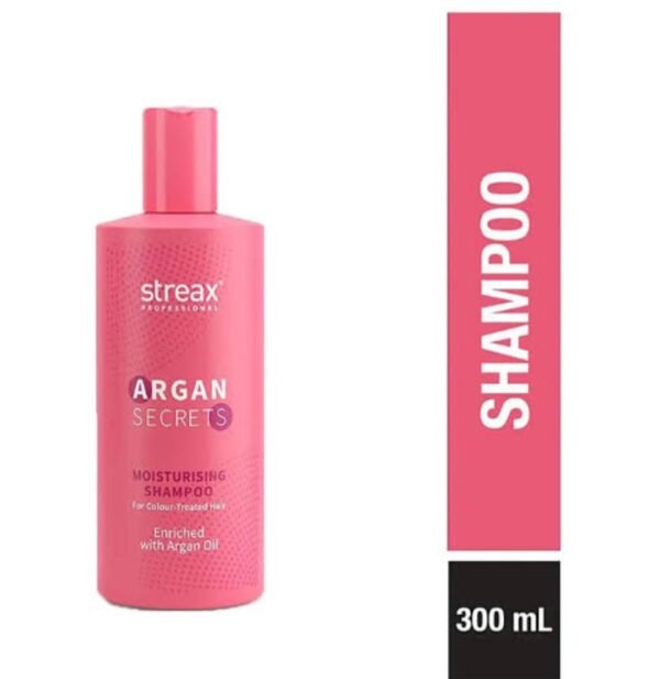 streax argan secrets moisturizing shampoo 300ml