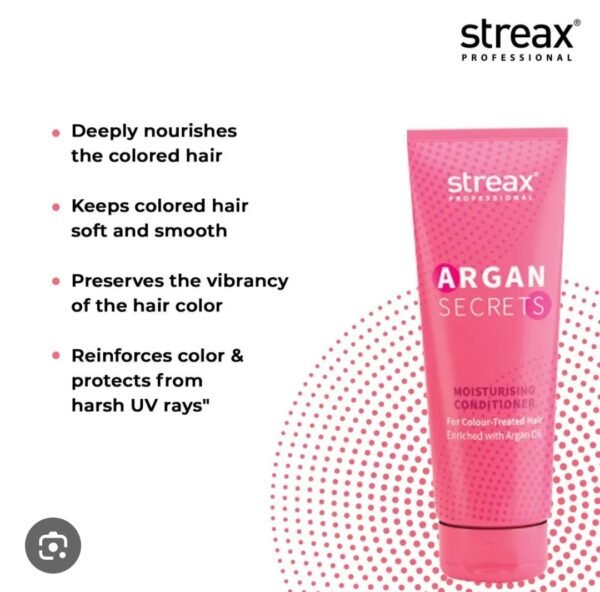 streax professional argan secrets moisturising conditioner 240g