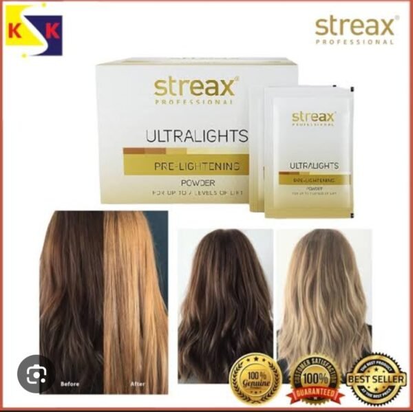 streax professional ultralights pre lightening powder 20g