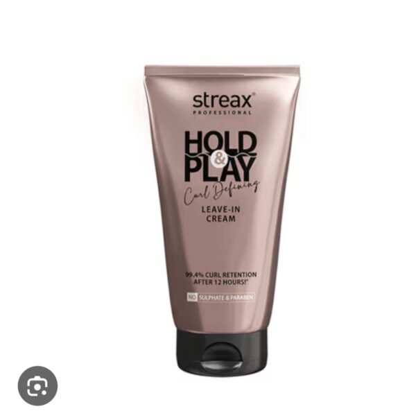 streax professional hold play curl defining leave in cream 150g