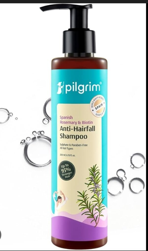pilgrim spanish rosemary & biotin anti hairfall shampoo 200ml