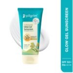 pilgrim 2% niacinamide glow gel sunscreen with spanish squalane spf50+ pa++++ all skin type 50g