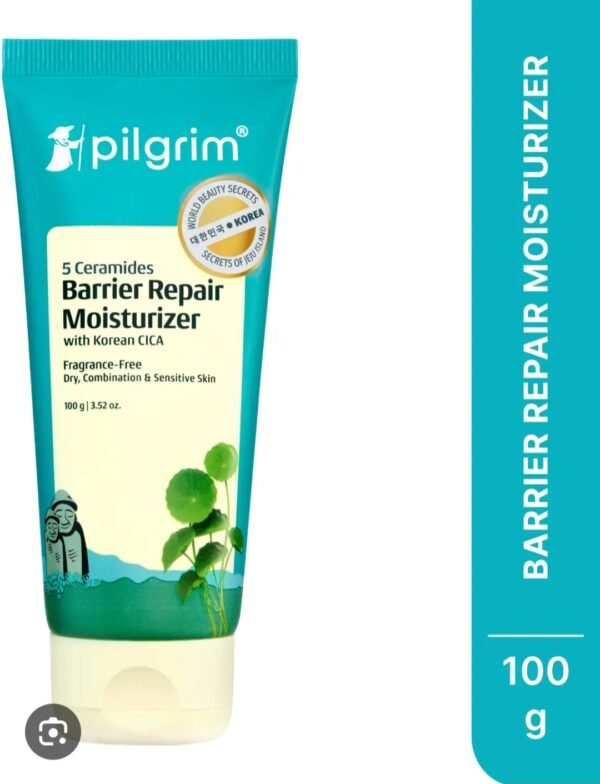 pilgrim 5 ceramidea barrier repair moisturizer with korean cica 100g