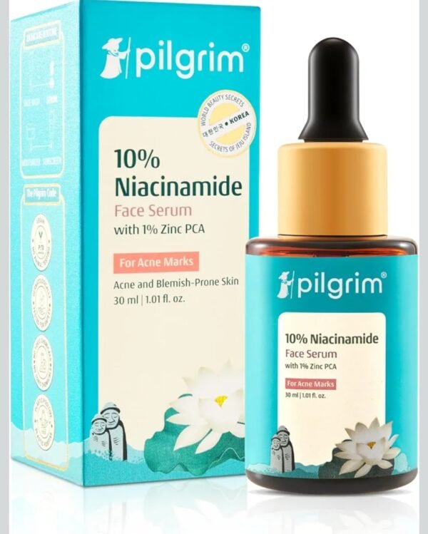 pilgrim 10% niacinamide face serum with 1% zinc pca for acne marks 30ml