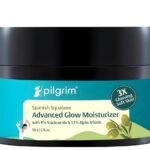 pilgrim spanish squalane advanced glow moisturizer with 4% niacinamide & 1.5% alpha arbutin all skin type 50g