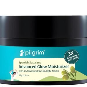 pilgrim spanish squalane advanced glow moisturizer with 4% niacinamide & 1.5% alpha arbutin all skin type 50g