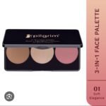 pilgrim rose touch 3 in 1 face palette blush|highlighter|contour the spanish collocation 12g