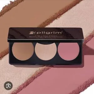 Hot Deals 13 pilgrim rose touch 3 in 1 face palette blush|highlighter|contour the spanish collocation 12g