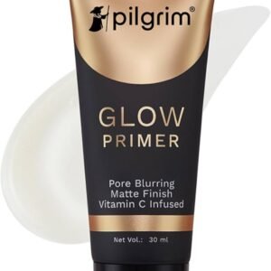 pilgrim glow primer pore blurring matte finish vitamin c infused 30ml