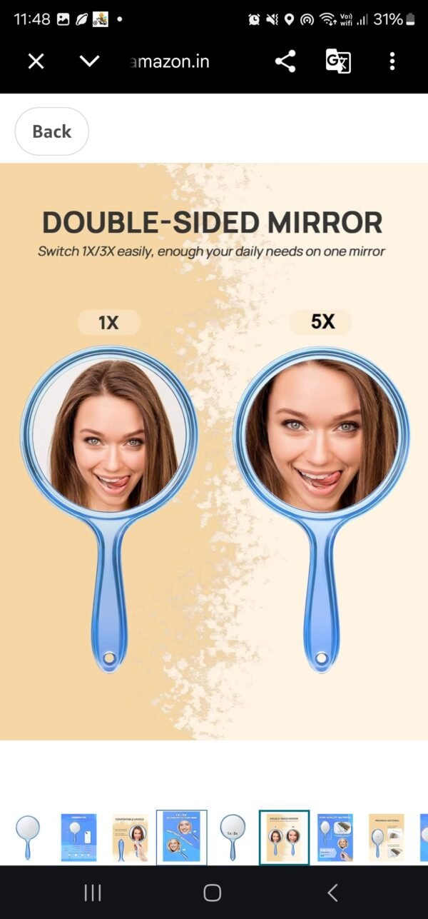 mirror double side 1× and 5x mirror double side 1× and 5x