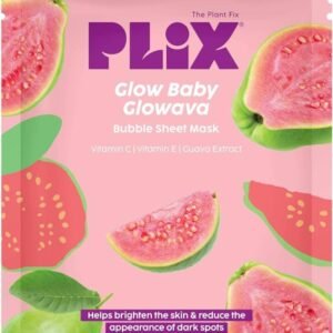 plix glow baby glowava bubble sheet mask 1n 25g