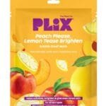 plix peach please lemon tease brighten bubble sheet mask 1n 25g