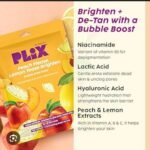 plix peach please lemon tease brighten bubble sheet mask 1n 25g