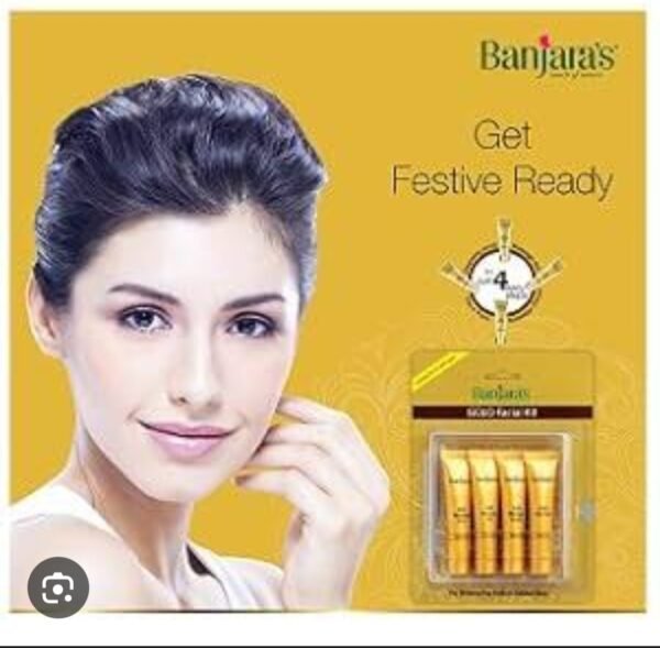 banjaras gold facial kit suitable for all skin type 60g