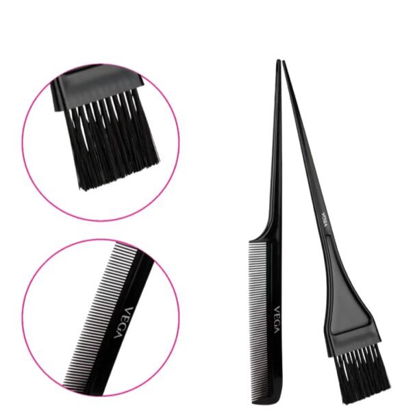 vega hair coloring brush and comb set
