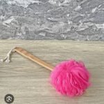 vega basic bath accessories pink bathing loofah 1n