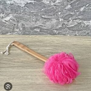 vega basic bath accessories pink bathing loofah 1n