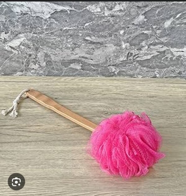 vega basic bath accessories pink bathing loofah 1n