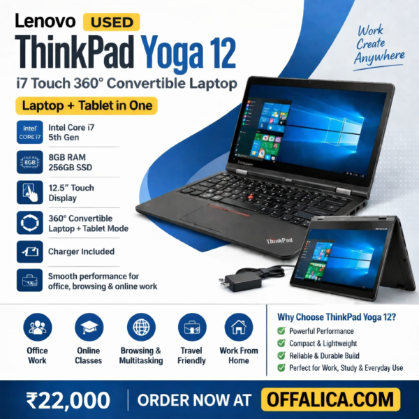 used lenovo thinkpad yoga 12 i7 5th gen | 8gb ram 256gb ssd | 12.5” touch 360° convertible laptop used lenovo thinkpad yoga 12 i7 5th gen | 8gb ram 256gb ssd | 12.5” touch 360° convertible laptop