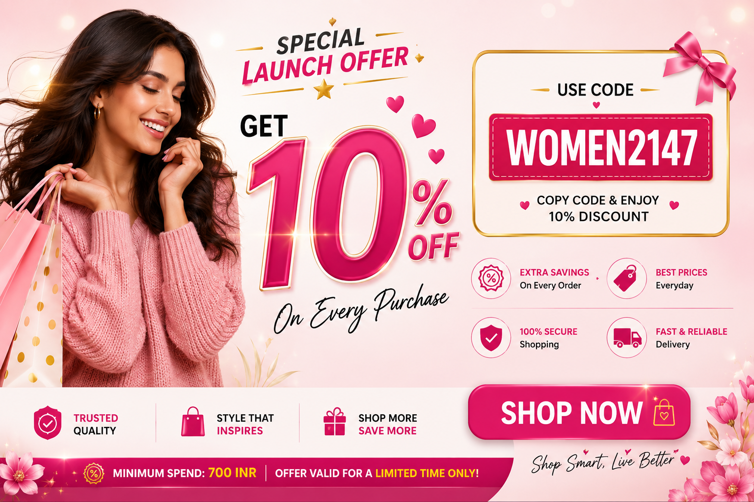 GET 10% OFF ON EVERY PURCHASE GET 10% OFF ON EVERY PURCHASE